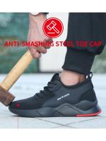 Work Shoes Hollow Breathable Steel Toe Boots Lightweight Safety Work Shoes Anti-slippery For Men Women Male Work Sneaker - details 4