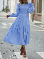 Vestido elegante de manga larga con cintura elegante de otoño e invierno para mujer - details 7