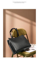 Nueva Bolsa Tote de Nicho para Mujeres de Cuero Genuino de Gran Capacidad, Maletín para Laptop, Bolsa de Viaje de Cuero de Vaca Negro - details 15