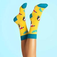 Calcetines de algodón peinado para hombre y mujer, medias divertidas informales, a la moda, 10 pares - details 9