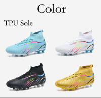 Botas de fútbol de alta calidad para hombre, zapatos de fútbol antideslizantes FG/TF, zapatos de entrenamiento resistentes al desgaste, botines de fútbol al aire libre para niño - details 4