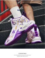 Zapatos de baloncesto para deportes al aire libre con logotipo de marca, Zapatos para correr de malla transpirable a la moda para hombre - details 5