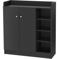 Mueble Zapatero de 2 Puertas Zapatero Estrecho con Estantes Ajustables para 12 Pares de Zapatos - details 10