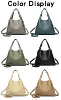 Bolso De Mano Grande De Cuero Suave Auténtico Para Mujer Bolsos De Hombro Cruzados Tote Messenger Bolso De Capacidad Grande - details 3