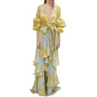 Dre de mujer, escote en V profundo, gasa, cuatro colores a elegir - details 4