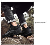 Zapatos de senderismo de estilo clásico para hombre, zapatillas antideslizantes con cordones resistentes al desgaste, deportivas para correr al aire libre, novedad - details 12