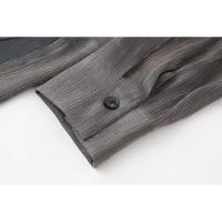 Moda para Mujer OUWU Conjunto de Dos Piezas de Kimono Texturizado y Pantalones Rectos de Cintura Alta Elástica - details 11