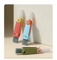 New Type 3-in-1 Lid Brush Multi-functional Slit Cleaning Brush Baby Bottle Rim Fluted Cup Brush - details 9