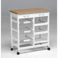 Carro de cocina completo, madera/blanco, 76 x 37 x 67 - details 2