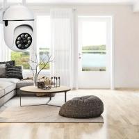 Monitor inteligente con WiFi para el hogar, cámara de monitoreo a todo color HD con visión nocturna para interiores, 360 grados - details 1