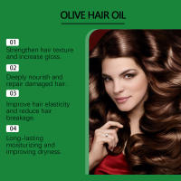 Aceite esencial hidratante para el cuidado del cabello suave y brillante de oliva - details 4