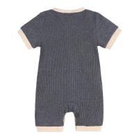 Pelele de moda para bebé, ropa de algodón y lino de manga corta, Color sólido, para recién nacido, 3-18 meses - details 6