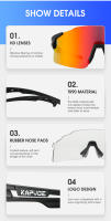 KAPVOE-gafas de sol fotocromáticas para ciclismo, lentes deportivas para bicicleta de montaña, color rojo o azul, para hombre - details 13