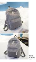 Mochila escolar de diseño de pana para mujer, bolso de hombro a rayas para adolescentes, bolsa de viaje - details 10