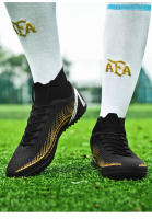 Botas de fútbol FG/TF para hombre, zapatos de fútbol profesionales Unisex, entrenamiento de hierba de alta calidad, deporte, ultraligero, antideslizante - details 24