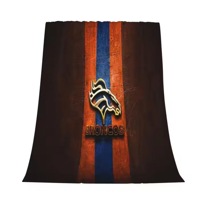 Manta de franela Denver Broncos para decoración de dormitorio y ropa de cama - 1