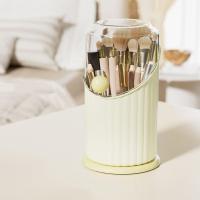 Estuche de almacenamiento de brochas de maquillaje de gran capacidad, organizador de cosméticos de plástico impermeable con tapa transparente - details 11