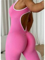 Monos de Yoga sin Espalda Conjunto Deportivo de Secado Rápido para Mujeres Ropa de Gimnasio Fiess - details 8