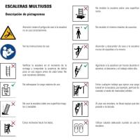 Escalera Articulada Plegable Multifunción Aluminio 4x4 Escalones 4,70m - details 7