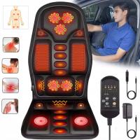 Cojín de asiento de masaje de 8 modos, silla masajeadora de cuello y espalda con calefacción para el hogar y el coche - details 0