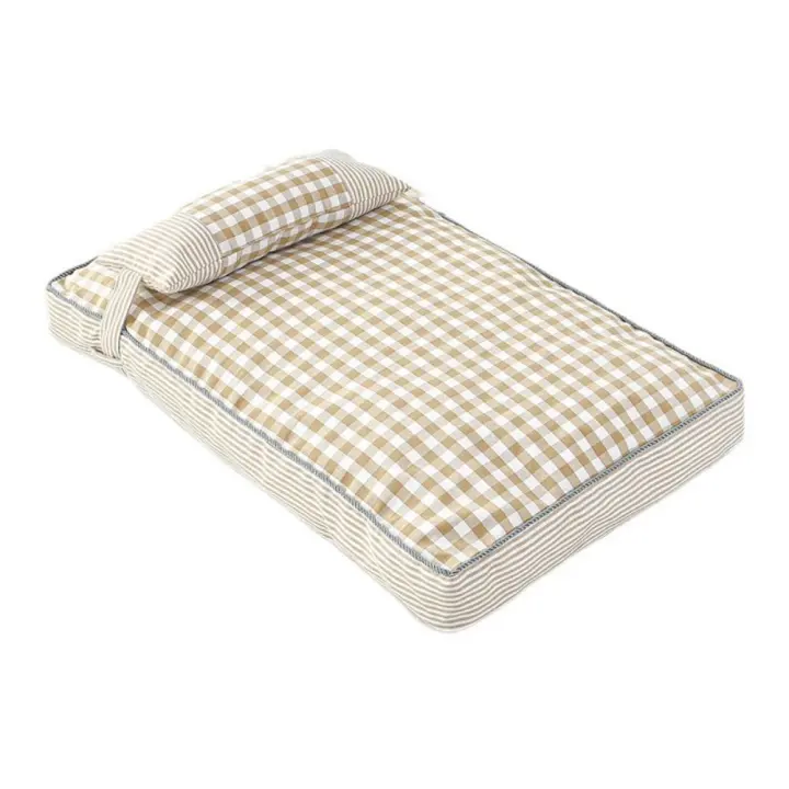 Cama lavable a Cuadros con almohada para Perro, cojín caliente para dormir Profundo, suave y Cómodo, Esteros gruesas para Sofá, Invierno - 1