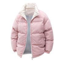Chaqueta de Hombre Nueva a la Moda, Cortavientos, Gruesa, Abrigada para Invierno, Informal, Lisa, para Exteriores, Holgada, Cómoda, con Cuello Alto, Parka - details 3