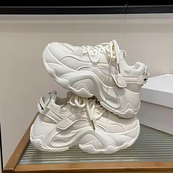 Nuevos zapatos deportivos para correr, zapatos casuales de moda con plataforma - 1
