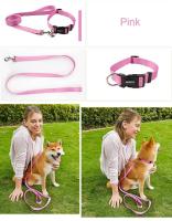Correa tracción Collar gato, adecuada perros pequeños y grandes, Bulldog, Pugs Beagle, correa ustable de nailon para perro - details 7