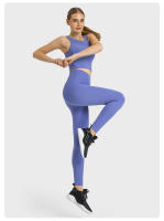 Sujetador Deportivo Inalámbrico SHINBENE para Mujer con Collar de Halter y Top de Yoga para Gimnasio con Bra Incorporado Sensación Desnuda en la Espalda - details 4