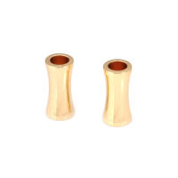 Cuentas de Pulsera de Brasso Dorado Mate Forma de Cilindro Ideal para Hacer Joyería DIY - details 34