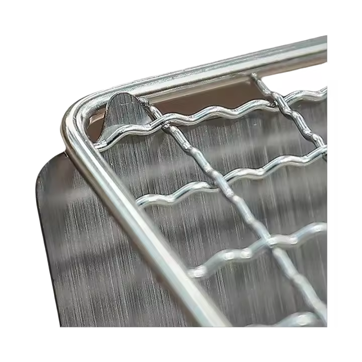 Barbacoa Multifuncional De Acero Inoxidable Para Camping Y Viajes Con Plegable Grid De Madera Para Estufa Y Cocina - 1