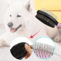Cepillo de Aseo de Mascotas de Acero Inoxidable Doble Cara para Perros y Gatos - details 1