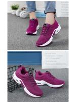Zapatillas de deporte de moda para mujer, zapatos de tenis transpirables de malla con cojín de aire, fondo suave, para correr al aire libre - details 7