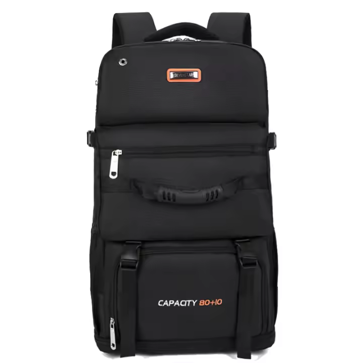 Bolsa de montañismo Mochila Hombres Mujeres Gran capacidad 90L 80L Deportes de acampada al aire libre con múltiples compartimentos de almacenamiento Hecho de nailon Ideal para - 1