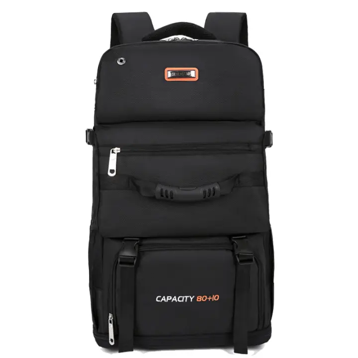 Bolsa de montañismo Mochila Hombres Mujeres Gran capacidad 90L 80L Deportes de acampada al aire libre con múltiples compartimentos de almacenamiento Hecho de nailon Ideal para - 1