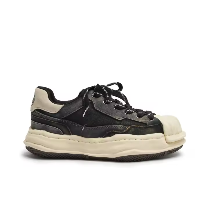 Zapatillas de Disolución de Cabeza de Carapazón Plataforma de Cebra Retro - 1