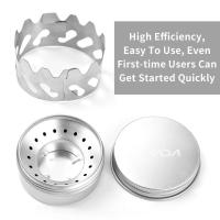 Mini estufa de mochila de 40ml, quemador de alcohol de aluminio con parabrisas pequeño de acero inoxidable, estufa portátil para acampar al aire libre - details 5