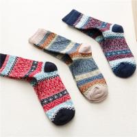 HSS Brand Men Winter Socks Thick Wool Retro Style Colorful Fashion Man Socks For Snow boots 5Pairs/Lot - details 1