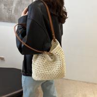Bolso tejido de hilo de algodón ahuecado a la moda, bolso de mano, bolso de playa, bolso de playa, bolso de cubo de estilo bohemio, bolso de hombro hueco para niñas - details 10