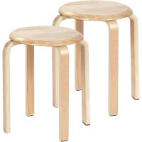 Estructura sólida y firme, para comedor, dormitorio, pasillo, natural, paquete de 2 - details 0
