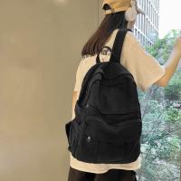 Mochila Mujer Lona, Estilo Retro, Gran Capacidad, Estudiante, Moda Coreana - details 33
