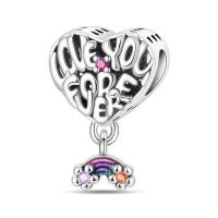Abalorio Original de Plata de Ley 925 para mujer, abalorio de alta calidad adecuado para pulsera DIY, cuentas de amor para el Día de San Valentín, regalos de joyería para fiesta, nuevo - details 11