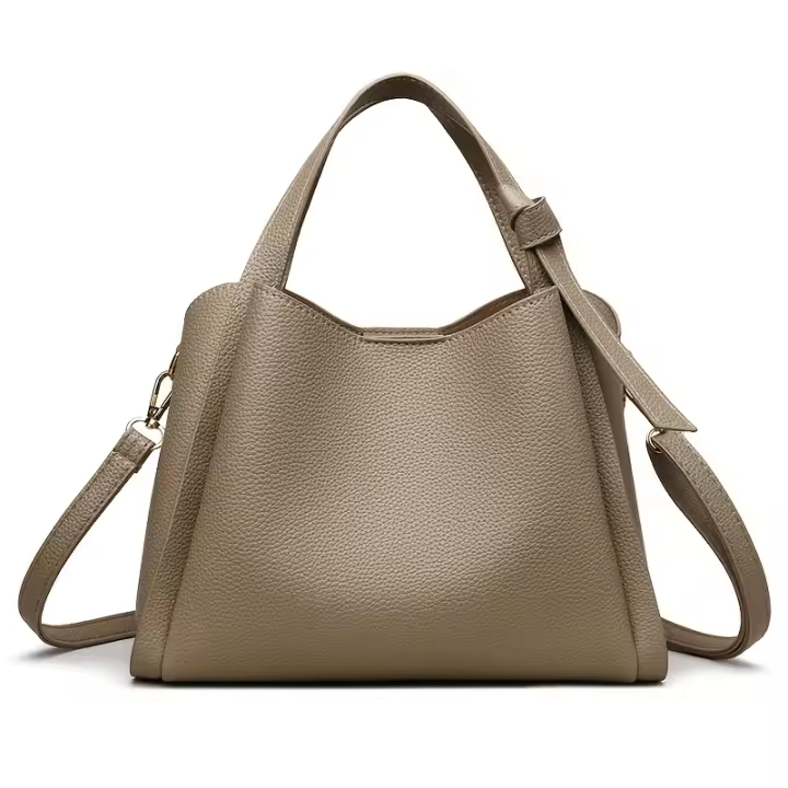 Bolso de Hombro de Moda para Mujer de Alta Calidad Gran Capacidad, Estilo Cubo de Agua, Versátil, Casual Adecuado para Bolsos y Viajes - 1