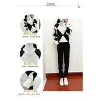 Conjunto de 2 Piezas de Punto para Mujer Jersey Grueso Informal Musulmán, Top y Pantalón de Punto - details 8