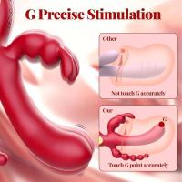 Empaque privado Vibrador de conejo con punto G sexy Estimulador de clítoris femenino Masajeador de consolador anal vaginal Juguete sexual silencioso para adultos para parejas - details 8