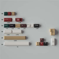 Teclas para teclado mecánico MX Switch, teclas con luz mixta R2, perfil Cherry PBT, 23/129 teclas - details 0