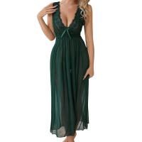 Ropa interior de mujer, pijamas suaves de malla con cuello en V profundo Ence, vestidos de boda y de noche, a la moda - details 6