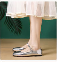 Zapatos planos de mujer estilo francés, primaverales, nuevos, de cuero suave, con hebilla de una palabra, punta cuadrada, boca poco profunda, temperamento retro, estilo Mary Jane. - details 23