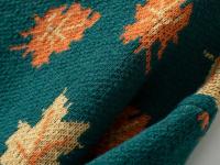 Jersey de punto con patrón de hoja de arce para mujer, jersey de cuello redondo, Top de otoño e invierno, nuevo - details 14