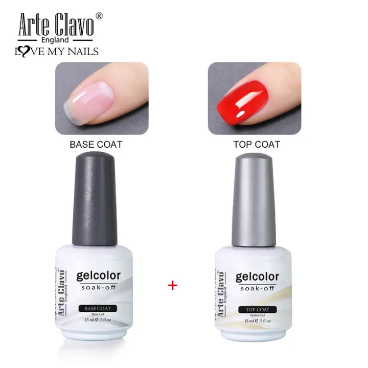 Arte Clavo 15 ML Top Coat Magic removedor gel esmalte de uñas set semi - Permanent esmalte de uñas Cleaner Gel funcional - 1